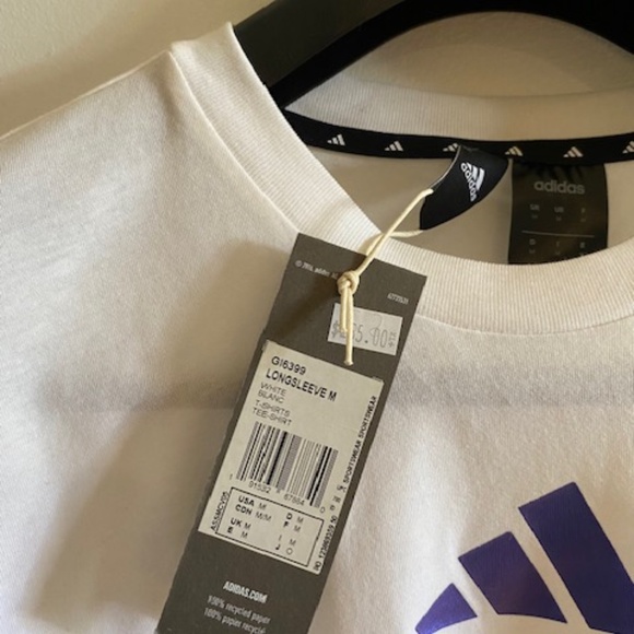 ADIDAS MENS 'GLOBAL' LONG SLEEVE TEE - Picture 5 of 6